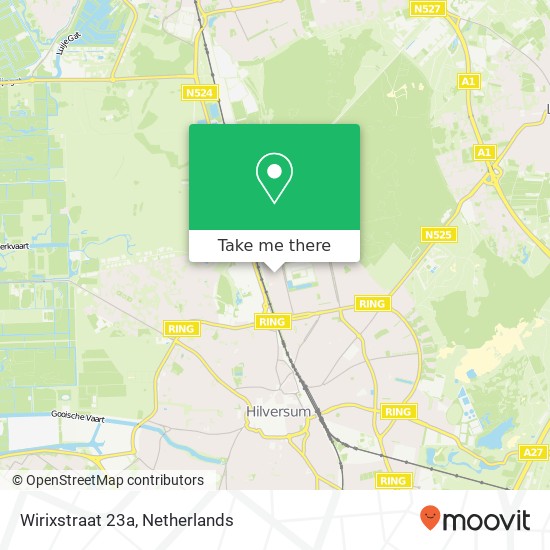 Wirixstraat 23a, 1222 NN Hilversum Karte