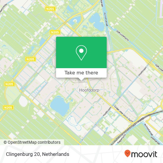 Clingenburg 20, 2135 CC Hoofddorp map