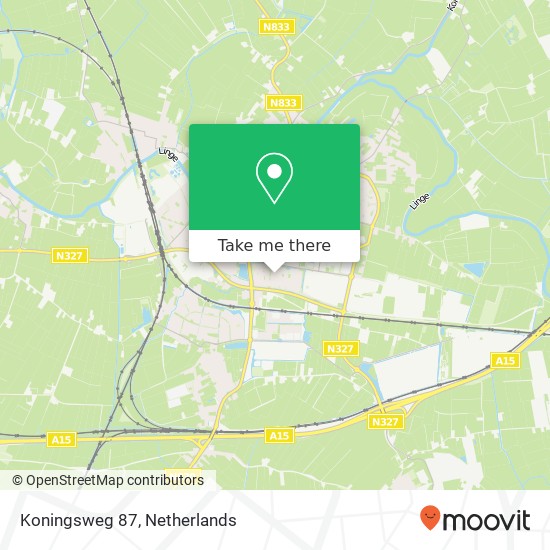 Koningsweg 87, 4191 HB Geldermalsen map