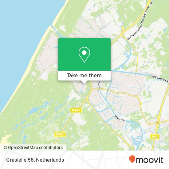 Graslelie 58, 2224 JV Katwijk aan de Rijn map