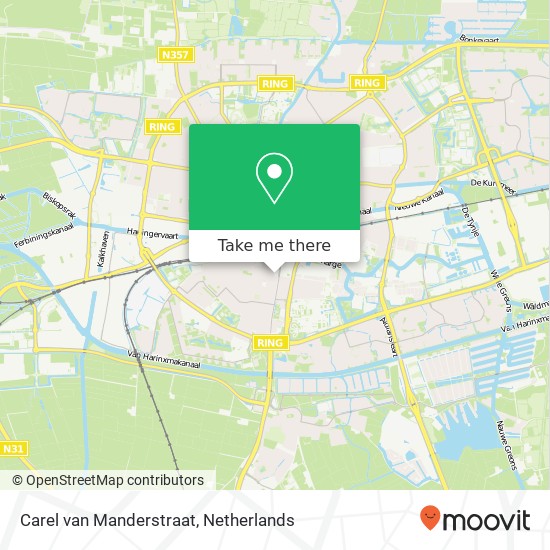 Carel van Manderstraat, 8932 HM Leeuwarden map