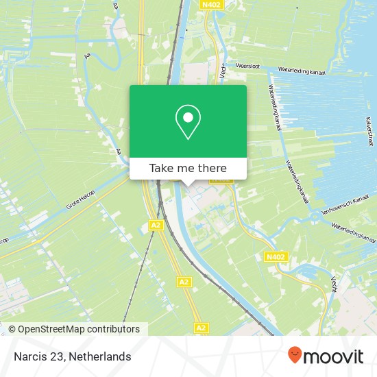 Narcis 23, 3621 RN Breukelen map