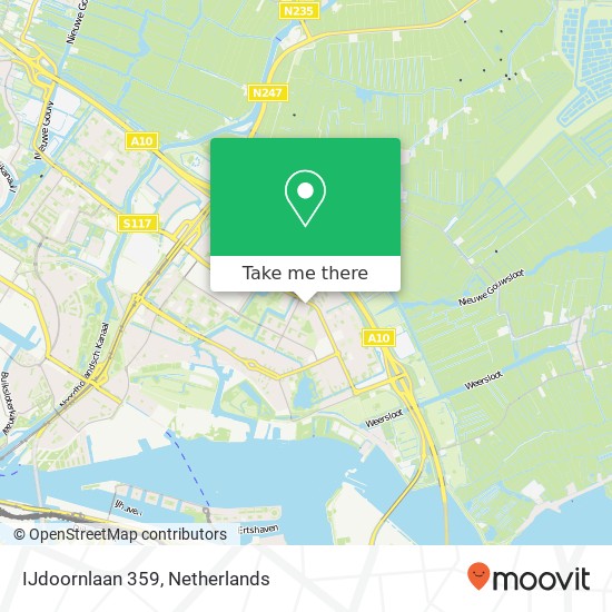 IJdoornlaan 359, 1024 KN Amsterdam map