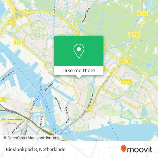 Bieslookpad 8, 1032 VA Amsterdam map