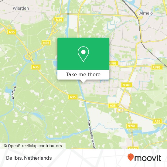 De Ibis, 7609 Almelo map