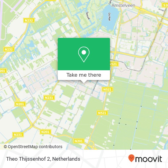 Theo Thijssenhof 2, 1187 VS Amstelveen Karte