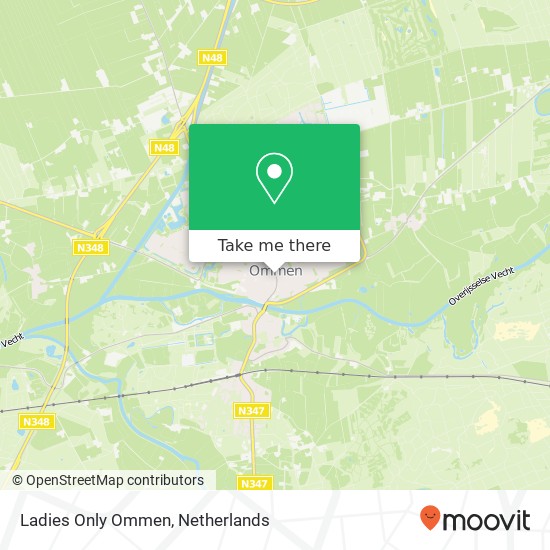 Ladies Only Ommen, Prinses Julianastraat 43 map