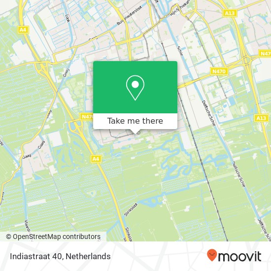 Indiastraat 40, 2622 GH Delft map