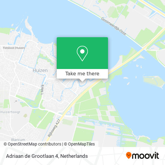 Adriaan de Grootlaan 4 map