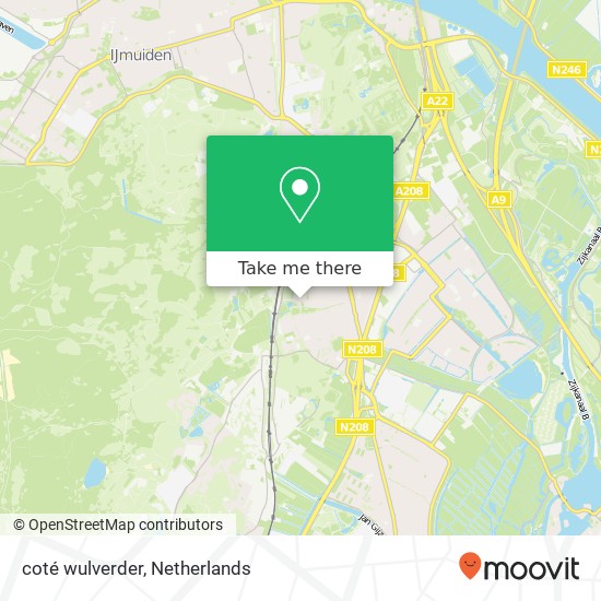 coté wulverder, 2071 BK Santpoort-Noord map