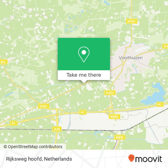 Rijksweg hoofd, 3781 Voorthuizen map