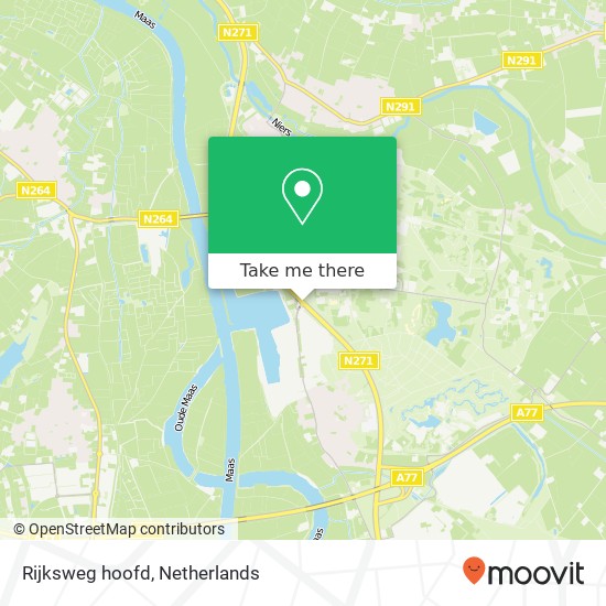 Rijksweg hoofd, 6598 Heijen map