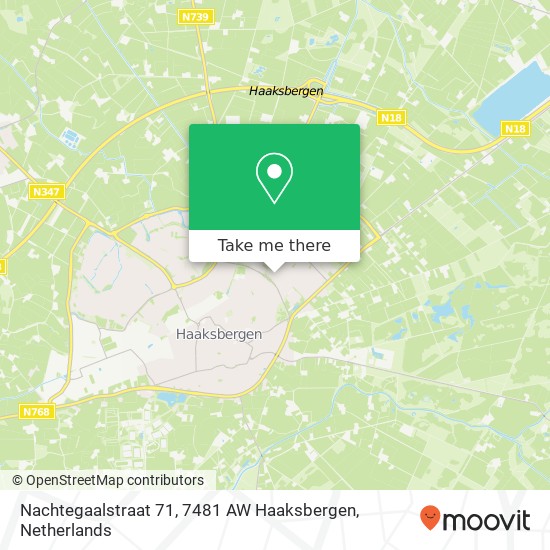 Nachtegaalstraat 71, 7481 AW Haaksbergen Karte