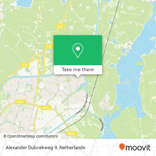 Alexander Dubcekweg 9, 9403 XB Assen map