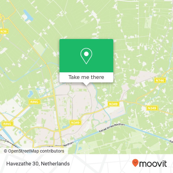 Havezathe 30, 7608 CP Almelo map