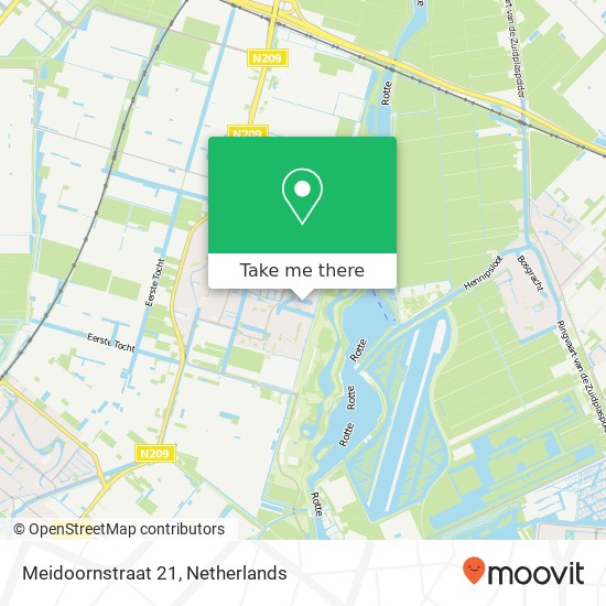 Meidoornstraat 21, 2665 DL Bleiswijk map