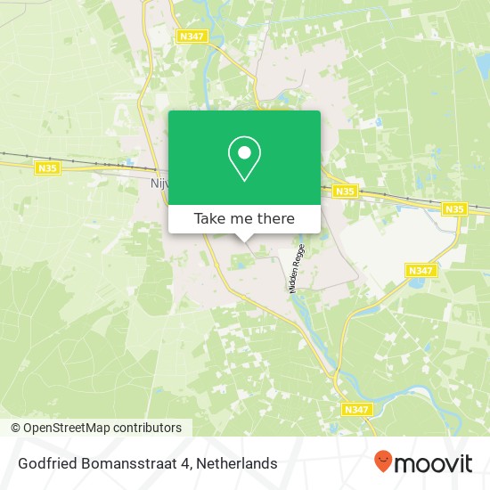 Godfried Bomansstraat 4, 7442 TH Nijverdal map