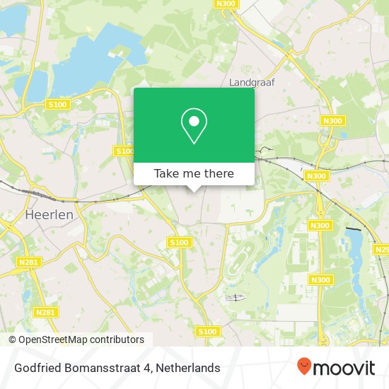 Godfried Bomansstraat 4, 6372 KS Landgraaf map