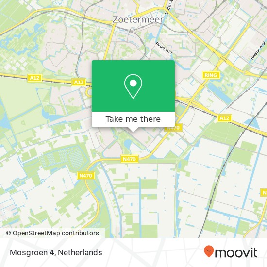 Mosgroen 4, 2718 HC Zoetermeer Karte