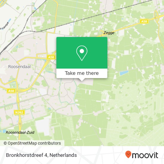 Bronkhorstdreef 4, 4706 VB Roosendaal map