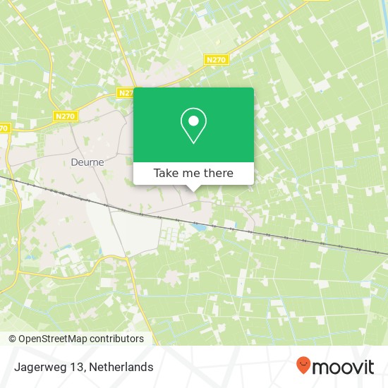 Jagerweg 13, 5754 BA Deurne map