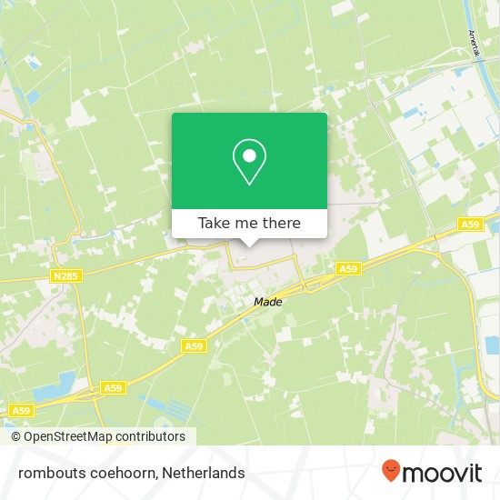 rombouts coehoorn, 4921 EH Made map