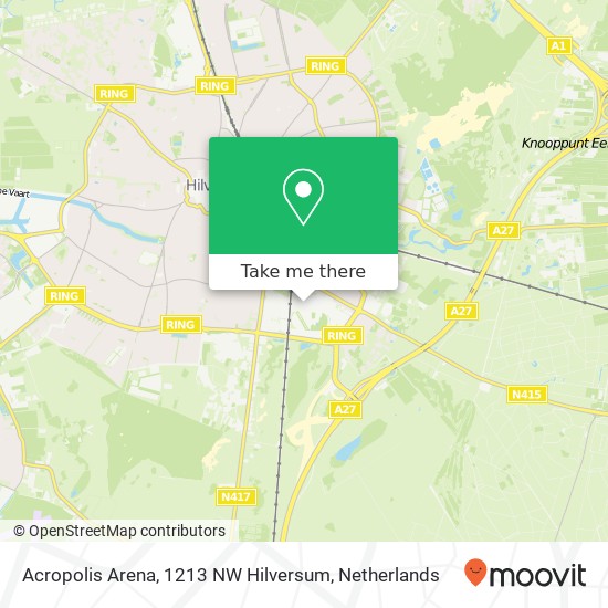 Acropolis Arena, 1213 NW Hilversum map