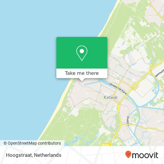 Hoogstraat, 2225 ZK Katwijk aan Zee Karte