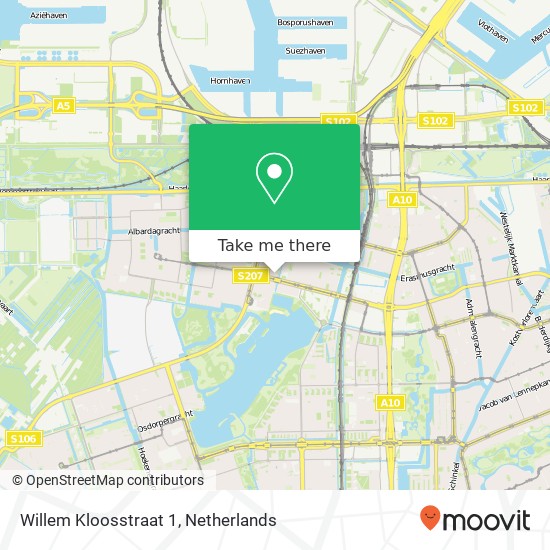 Willem Kloosstraat 1, 1064 ST Amsterdam Karte