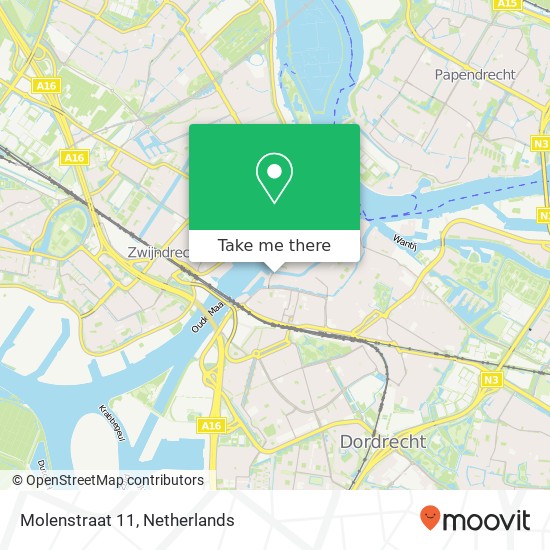 Molenstraat 11, 3311 VM Dordrecht map