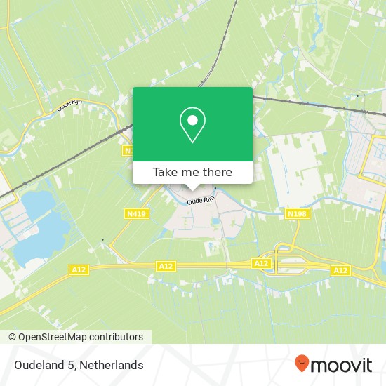 Oudeland 5, 3481 GA Harmelen map