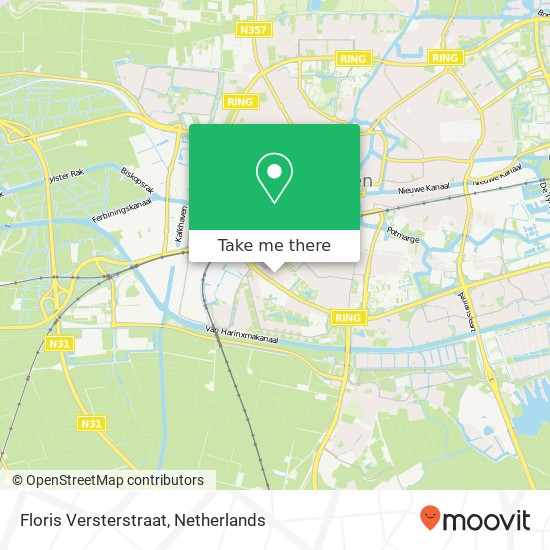 Floris Versterstraat, 8932 Leeuwarden map