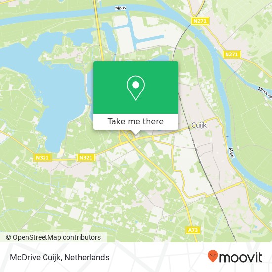 McDrive Cuijk, Raamweg map