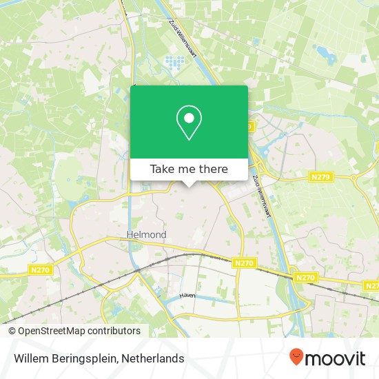 Willem Beringsplein, 5701 Helmond map