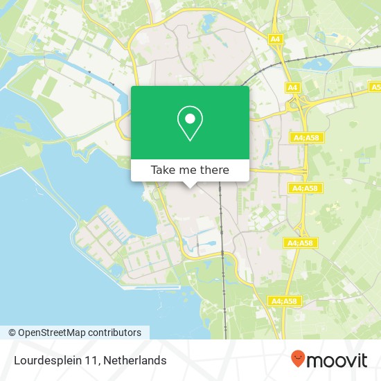 Lourdesplein 11, 4615 EX Bergen op Zoom map