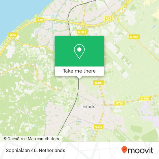 Sophialaan 46, 3851 XJ Ermelo map