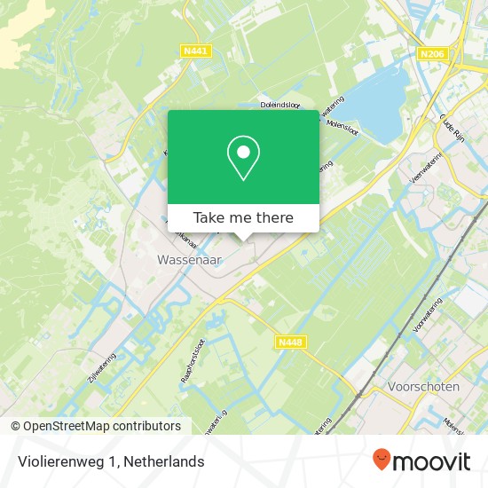 Violierenweg 1, 2241 XP Wassenaar map