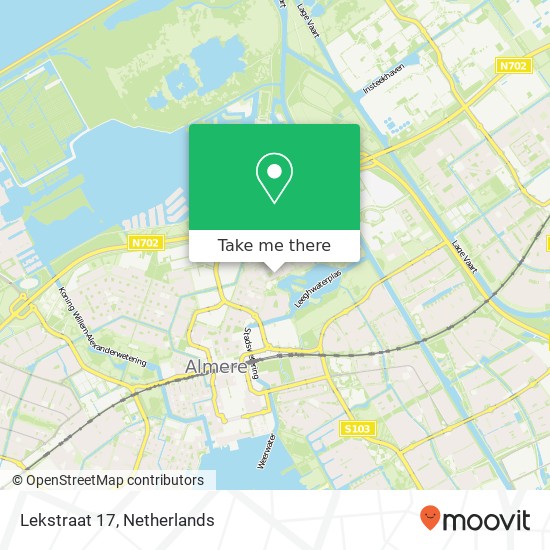 Lekstraat 17, 1316 NV Almere-Stad map