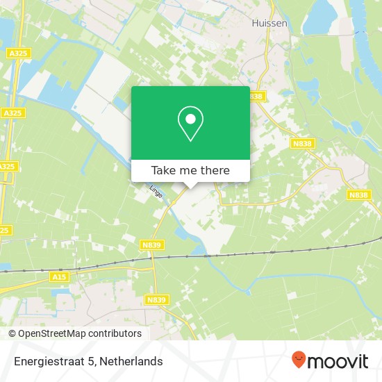 Energiestraat 5, 6851 EL Huissen map