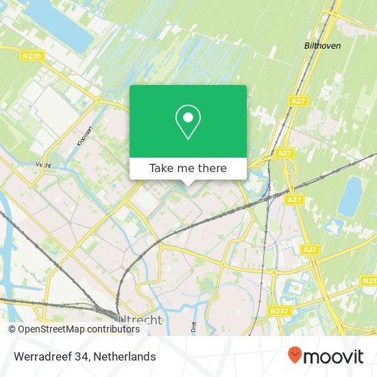 Werradreef 34, 3562 CW Utrecht map