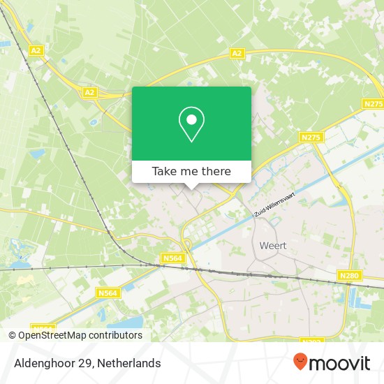 Aldenghoor 29, 6002 VD Weert map