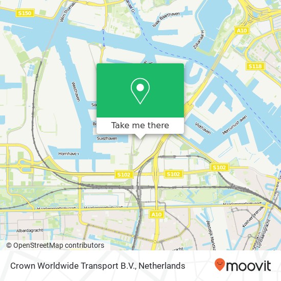 Crown Worldwide Transport B.V., Gyroscoopweg 5 map