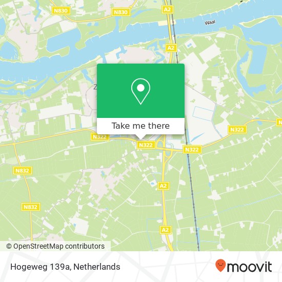 Hogeweg 139a, 5301 LK Zaltbommel map