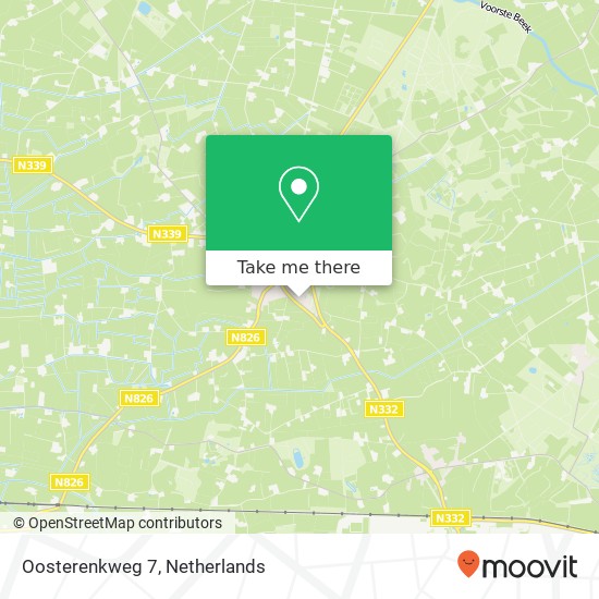 Oosterenkweg 7, 7245 AA Laren map