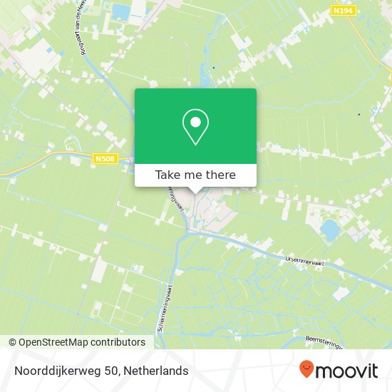 Noorddijkerweg 50, 1645 VG Ursem map