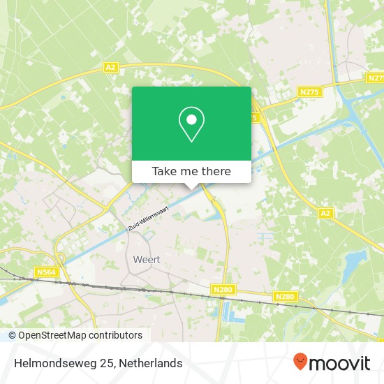 Helmondseweg 25, 6003 NA Weert map