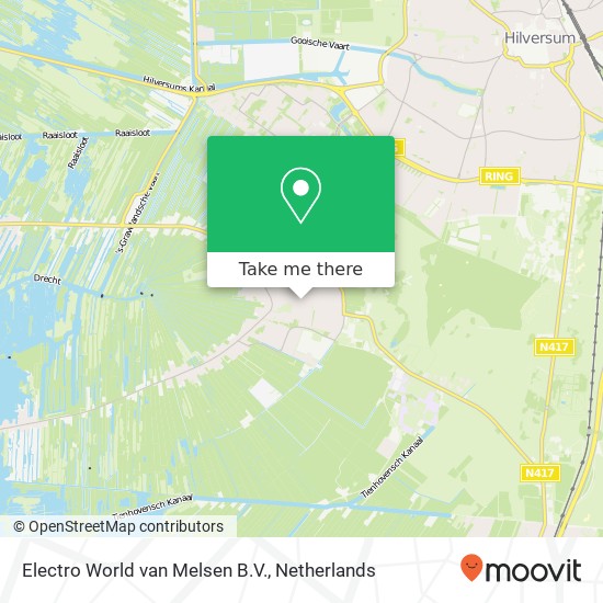 Electro World van Melsen B.V., Nootweg 20 map