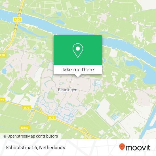 Schoolstraat 6, 6641 DC Beuningen map