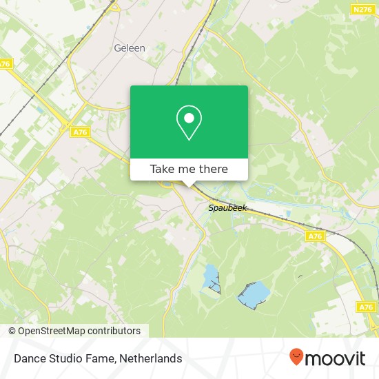 Dance Studio Fame, Parallelweg 6 map