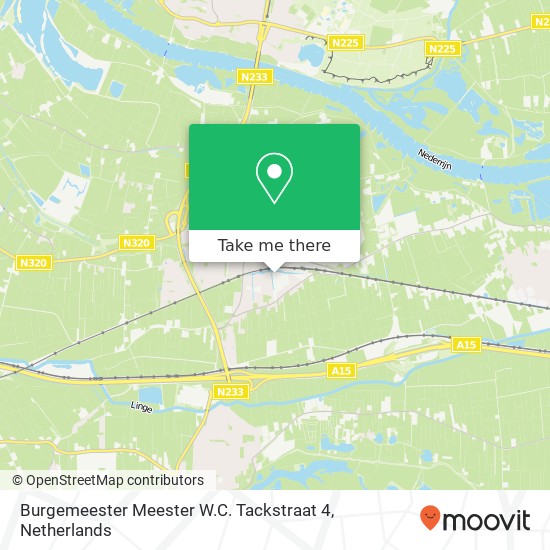 Burgemeester Meester W.C. Tackstraat 4, 4041 Kesteren map